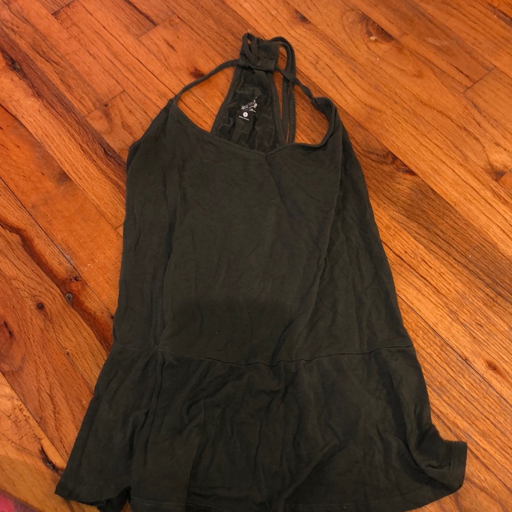 Army green tank top